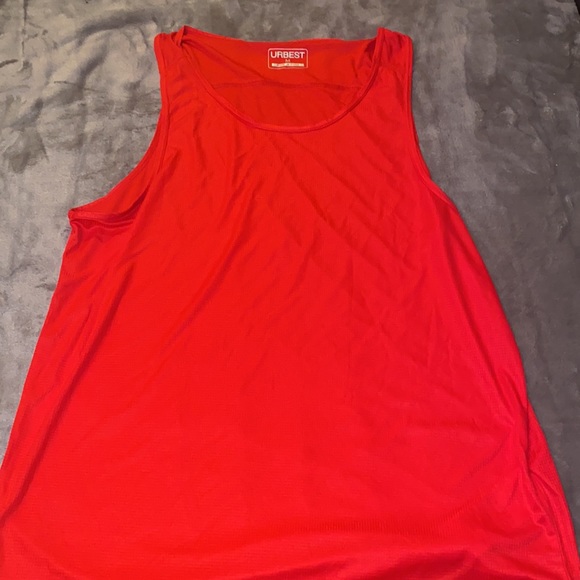 Red men's tank top. Tags on. - Picture 2 of 5